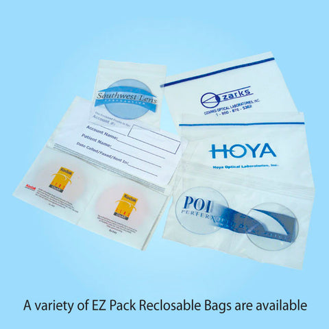 Reclosable Poly Bags ZP74 - Double Lens, Pair